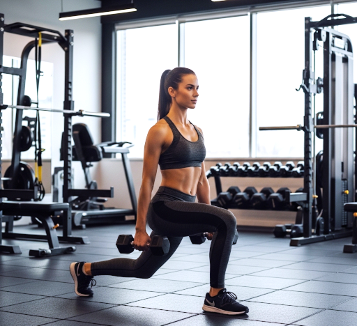 Dumbbell Walking Lunge